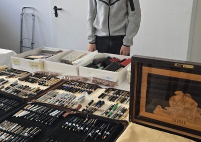Penshow Stiftebörse Franken Nürnberg Bayern Deutschland Flohmarkt Schreibgeräte